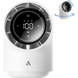 Aecooly TB01 Dijital LED Göstergeli Portatif Soğutucu Vantilatör Masa Fanı - Beyaz