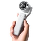 Aecooly Ultra Cep Taşınabilir El Turbo Fan, 5 Dişli Jet Force Hava Akımı | 15 Çalışma Saatine kadar, USB Şarj Edilebilir Kişisel Pille Çalışan Mini Fan, Seyahat/Dış Mekan/Tatil/Konserler için -Beyaz