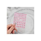 AEÇTASARIM Pembe Fiyonk Tırnak Süsleme Stickerı, Nail Art Süsü