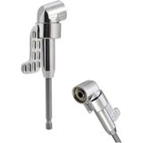 AEE® 105° Derece Açılı Tornavida Adaptörü 1/4" Manyetik Köşe Vidalama Aparatı 140 mm | Elektrikli Matkap Uyumlu Dar Alan Vidalama Ucu | Lokmalı Köşe Adaptörü | Şarjlı Matkap Aksesuarı