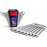 AEE® 12 Parça Kombine Anahtar Takımı | CR-V Chrome Vanadium Çelik | Açık Ağız & Yıldız Kombinasyon | 6-22 mm Profesyonel Set