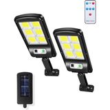 AEE® 2 Adet Sensörlü Solar Bahçe Aydınlatması – 120 LED Büyük Boy | Uzaktan Kumandalı, Hareket ve Gece Sensörlü, Suya Dayanıklı Güneş Enerjili Dış Mekan Lamba