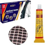 AEE® 25'li Bisiklet Yama Kiti Bisiklet Lastik Tamir Seti Soğuk Yama