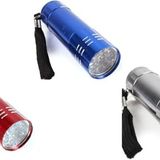 AEE® 3 Adet Pilli Fener Metal Mini 9 Ledli Acil Durum Enerji Krizi Deprem Çantası Kamp