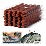 AEE® 50 Adet Lastik Tamir Fitili Seti | Oto, Motosiklet, Bisiklet, ATV ve Traktör İçin Tubeless Lastik Tamir Yama Fitili | Acil Lastik Patlak Onarım Kiti | Dayanıklı Kauçuk Tamir Fitili | 50 Parça