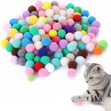 AEE® 50 Adet Peluş Kedi Topu 3 cm – Renkli Yumuşak Kedi Oyuncağı Seti, Kedi Oyun Topu, Kedi Oyun Tabancası Yedek Top, Hafif Oyuncak Top