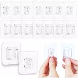 AEE ® 6 Çift Yapışkanlı Geçmeli Asma Aparatı Kanca Askı Sabitleyici Klips Seti – Delmeden Montaj – Su Geçirmez Güçlü Yapışkan – Duş Rafı, Mutfak, Ev Düzenleyici Sabitleme Aparatı