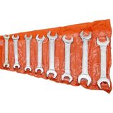 AEE® 8 Parça Anahtar Takımı Seti Ağzı Açık Çift Taraflı 6-22MM 6X7-8X9-10X11-12X13-14X15-16X17-18X19-20X22 Araba Motorsiklet Bisiklet Tamiri Somun Sıkma Aparatı