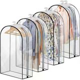 Aee® Çoklu Elbise Abiye Takım Kıyafet Kılıfı 60X100 Cm | Transparan Şeffaf Pvc Gamboç | Uzun Elbise, Abiye, Takım, Gömlek, Ceket Koruma | A