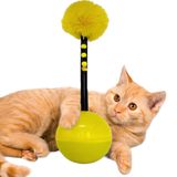 AEE® Dev Hacı Yatmaz Tüylü Zilli Kedi Oyuncağı 33 cm – Büyük Boy İnteraktif Kedi Oyuncağı | Zilli Peluş Top | Devrilmeyen Taban | Avcılık İçgüdüsünü Destekler | Ev Kedileri İçin Eğlence Oyuncağı