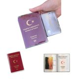 AEE® Kartlık Bölmeli Pasaport Kılıfı Kabı Şeffaf – Su Geçirmez Evrensel Pasaport Koruyucu Kap | Kimlik Kartlık Cüzdan