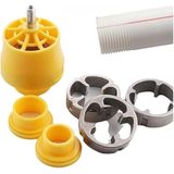 AEE® PPRC Su Borusu Dış Diş Açma Aparatı Seti – 1/2'' | 3/4'' | 1'' – Matkaba Takılabilir Diş Açma Ucu | Plastik Boru Dış Diş Açma Kalıbı, Dayanıklı Metal Set, Tesisat & Tamir İçin