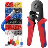 Aee® Terminal Sıkma Pensesi Seti, 0.25-10 Mm² Kablo Pensesi, Awg 23-7 Tel Sıkma Aleti, 1200 Adet - SEÖ