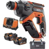 AEG BBH 18C Li-402C 18V 2x4 Ah Akülü Kırıcı Delici Matkap