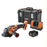 AEG BEWS 18-125BLPX2-602MB 2x6 Ah Akülü Taşlama Makinesi