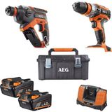 Aeg Ikili Set Bbh 18c Akülü Pnömatik Kırıcı Delici + Bsb 18c2x Akülü Darbeli Matkap