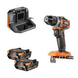 AEG - SUBCOMPACT 18 Volt fırçasız matkap, 65 Nm, 2 x 2,0 Ah pil ve şarj cihazı dahil - BS18SBL-202C