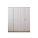 Aeka AE-1059S Milano Sonomo Beyaz 4 Kapaklı Gardırop