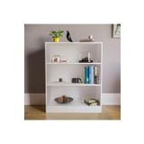 Aeka Ae-8001 Vito 3 Raflı Küçük Kitaplık, Beyaz Suntalam, Ofis Mobilyaları, Oturma Odası, Yatak Odası