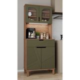 Aeka AE-9001 Barista Atlantik Çam/Yeşil 79.6 x 40 x 195.8 cm Çok Amaçlı Kahve Köşesi Mutfak Kiler Dolabı