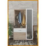 Aeka Kamer Ae-3042 Reina Delüx Portmanto Askılık Vestiyer Ayakkabı Dolabı Çekmeceli Dolap Akçaağaç - Ahşap - Beyaz