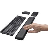 Aelfox Deri Jel Klavye Bilek Desteği ve Fare Bilek Desteği Seti, Ergonomik Bilek Desteği Mouse Pad Bilek Pedi Tam Boy Oyun Klavyesi ve Fare, Dizüstü Bilgisayar, Ev, Ofis için Bilek Ağrısını Giderir