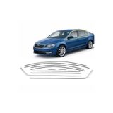 AEM AUTOGP Skoda octavia a7 cam çerçevesi kenar çıtası krom tamtur 2013 / 2020 10 parça