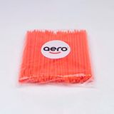 Aero Çuvaldız Plastik Dar Delik Kısa 12,5 cm (100 Adet) Kırmızı