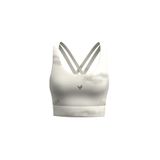 Aero Motion Premium - Bej Çapraz Askılı Kaplı ve Destekli Bra Spor Sütyeni (Bej, XL)