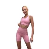 Aero Motion Premium - Pudra Çapraz Askılı Kaplı ve Destekli Bra Spor Sütyeni (Pudra, S)