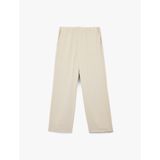 Aerobin Kumaş Straight Fit Düz Bol Paça Pantolon