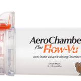 AEROCHAMBER PLUS FLOW VU Anti Static Valved Holding 1-18 Aylık Turuncu Chamber