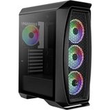 Aerocool Aero One Duo Cam Yan Panel 4X12cm Argb Adreslenebilir Rgb Fanli Usb 3.0 Pencereli Atx Oyuncu Kasasi