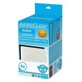 Aeroflow Anker İle Uyumlu Eufy Robovac 11s Hepa Filtre - 4 Adet Garantili