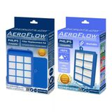 Aeroflow Philips Marathon Ultimate Fc9934/07 Uyumlu 1X Cp0484/01 - 1X Fc8038/01 Yıkanabilir Hepa Filtre Seti