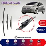 Aeroplus Fiat Grande Punto 2005-2013 Ön Arka Muz Silecek Takımı