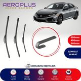 Aeroplus Honda Civic HB 2017-2021 Ön Arka Muz Silecek Takımı