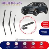 Aeroplus Hyundai Kona 2017-2022 Ön Arka Muz Silecek Takımı Kolay Montaj ve Dayanıklı Malzeme
