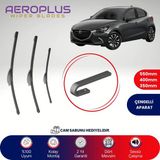 Aeroplus Mazda 2 2014-2022 Ön Arka Muz Silecek Takımı