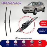 Aeroplus Mercedes ML Serisi W164 2005-2011 Muz Silecek Takımı