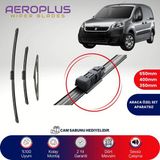Aeroplus Peugeot Partner 2008-2018 Ön Arka Muz Silecek Takımı
