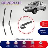 Aeroplus Ssangyong Actyon Sports 2007-2012 Muz Silecek Takımı