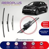 Aeroplus Toyota C-HR 2016-2023 Ön Arka Muz Silecek Takımı