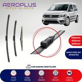 Aeroplus VW Caddy 2006-2017 Ön Arka Muz Silecek Takımı