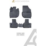 Aescaroon Honda Jazz 2020 Sonrası 3D Havuzlu Paspas - Siyah