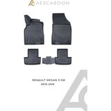 Aescaroon Renault Megane 3 Sw 2010-2015 Arası 3D Havuzlu Paspas - Siyah