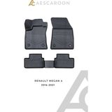 Aescaroon Renault Megane 4 2016 Sonrası 3D Havuzlu Paspas - Siyah