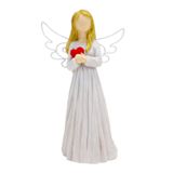 Aesciy Koruyucu melek heykelcik kalp tutan dua heykelleri reçine ev dekorasyonu için en iyi hediyeler anne kız kardeş anma şükran günü noel dekoru