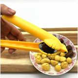 Aesco 1 Adet Yeni Tasarım Ergonomik Paslanmaz Çelik Hazneli Kestane Kesici,sarı - Ahşap