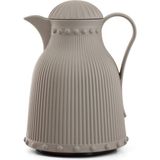 Aesco 1 Lt Isı Yalıtımlı Çay ve Soğuk Su Termosu Soft Gri (12 Saat Sıcak Tutar& Içi Camdır)